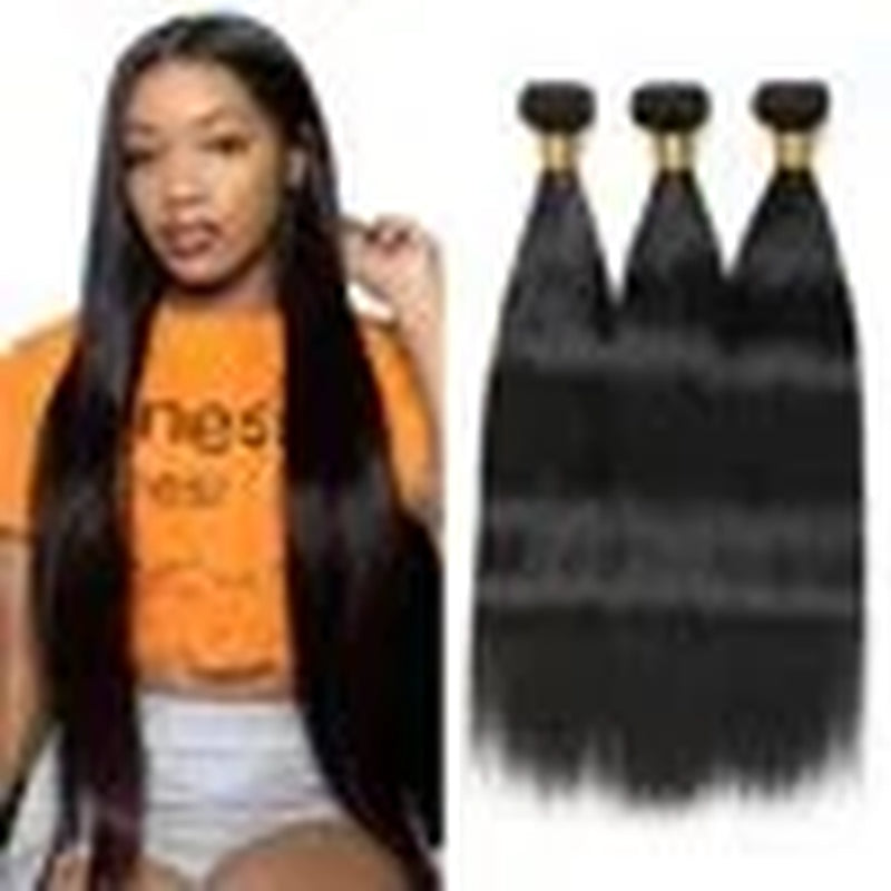 Straight Human Hair 22 24 26 Inch 3 Bundles 10A Remy Bundle Human Hair Double Weft for Women
