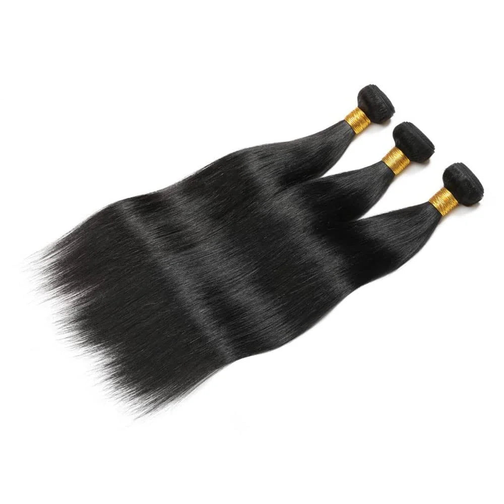 Straight Human Hair 22 24 26 Inch 3 Bundles 10A Remy Bundle Human Hair Double Weft for Women